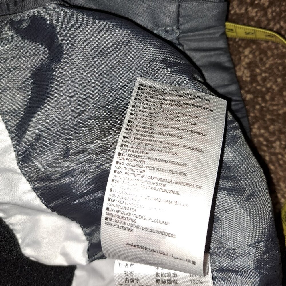 AIR JORDAN Jumpman Toddler Quilt Puffy Hoodie Zipper Coat Gray Sz 12 Months - Picture 7 of 8